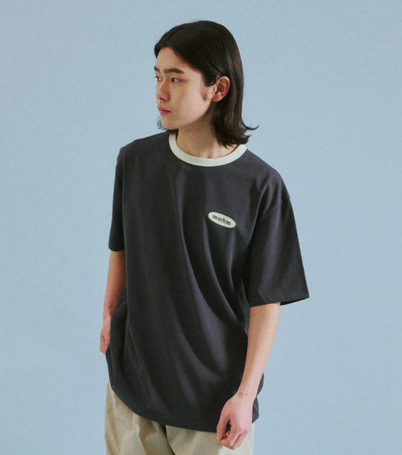 韓國 Markm BASIC LOGO RINGER T-SHIRTS【MA133】
