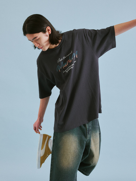 韓國 Markm TRAVEL LOGO T-SHIRTS【MA135】
