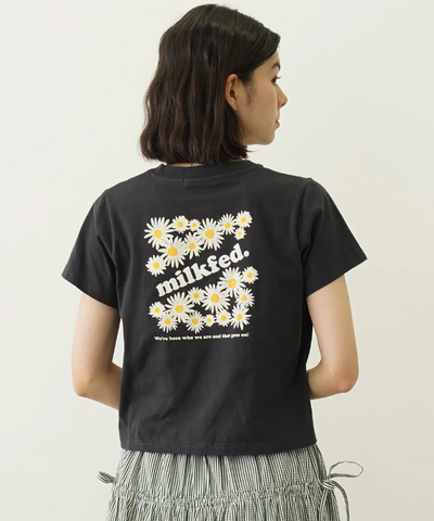 日本直送 MILKFED DAISY AND LOGO COMPACT S/S TEE【SJ029】