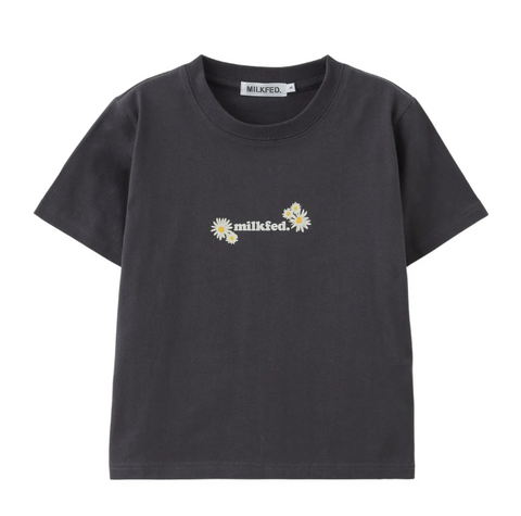 日本直送 MILKFED DAISY AND LOGO COMPACT S/S TEE【SJ029】