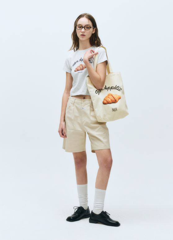 韓國 Marithe Francois Girbaud BREAD GRAPHIC ECO BAG【MF448】