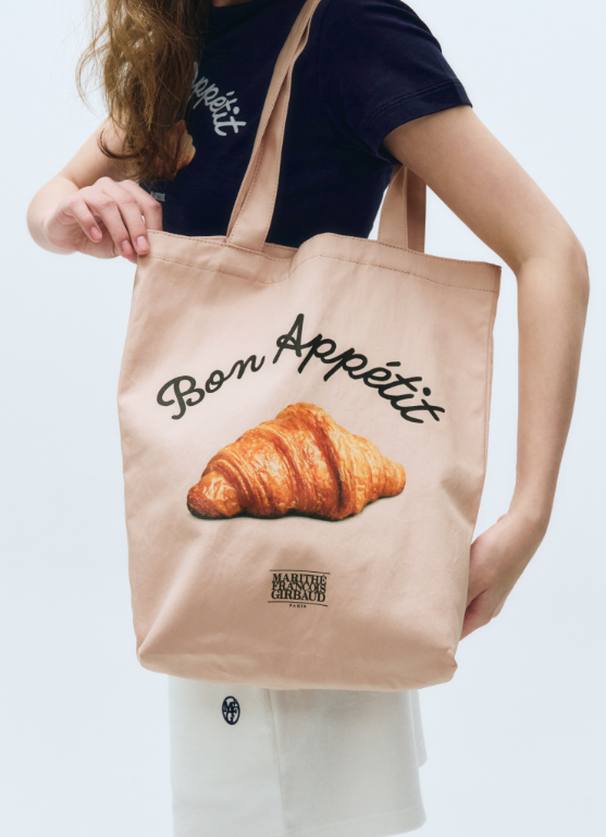 韓國 Marithe Francois Girbaud BREAD GRAPHIC ECO BAG【MF448】