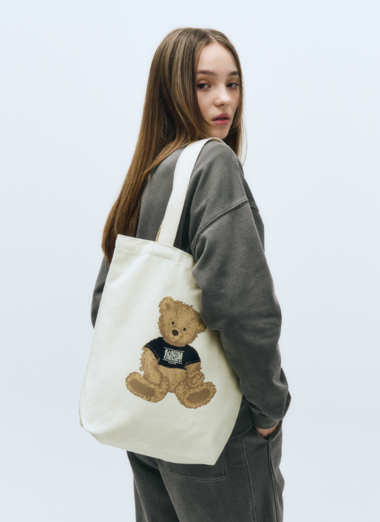韓國 Marithe Francois Girbaud DOODLE BEAR ECO BAG【MF416】