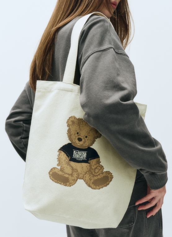 韓國 Marithe Francois Girbaud DOODLE BEAR ECO BAG【MF416】