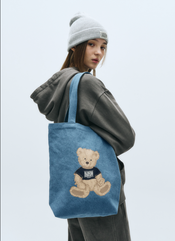 韓國 Marithe Francois Girbaud DOODLE BEAR ECO BAG【MF416】