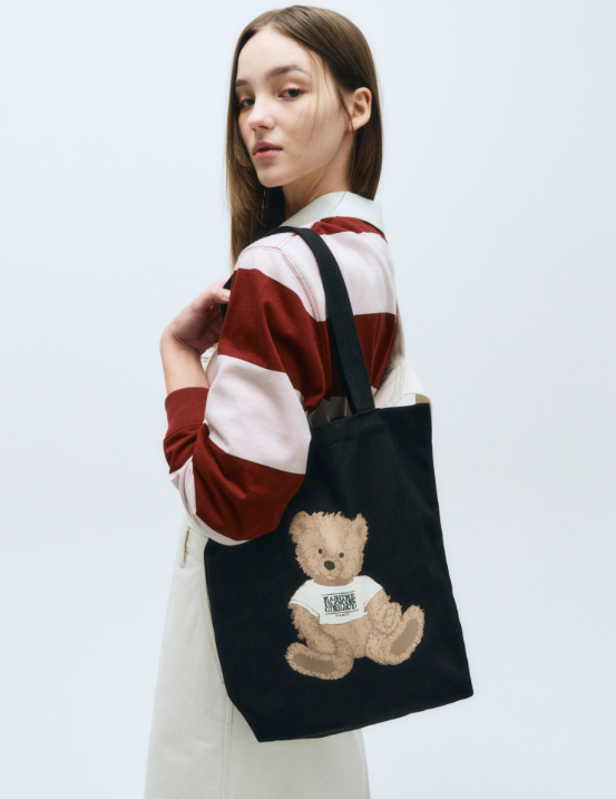 韓國 Marithe Francois Girbaud DOODLE BEAR ECO BAG【MF416】