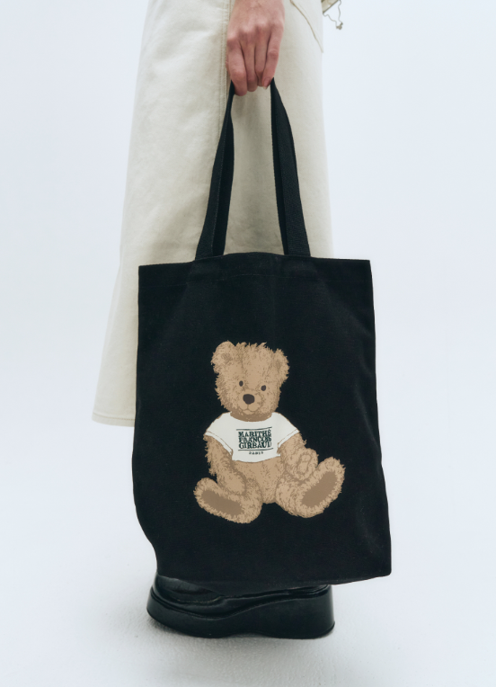 韓國 Marithe Francois Girbaud DOODLE BEAR ECO BAG【MF416】
