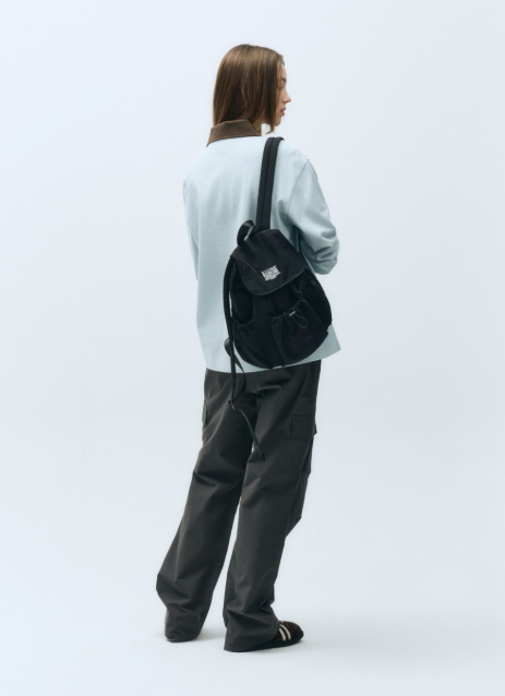 韓國 Marithe Francois Girbaud LASSIC LOGO STOPPER POCKET BACKPACK 【MF307】