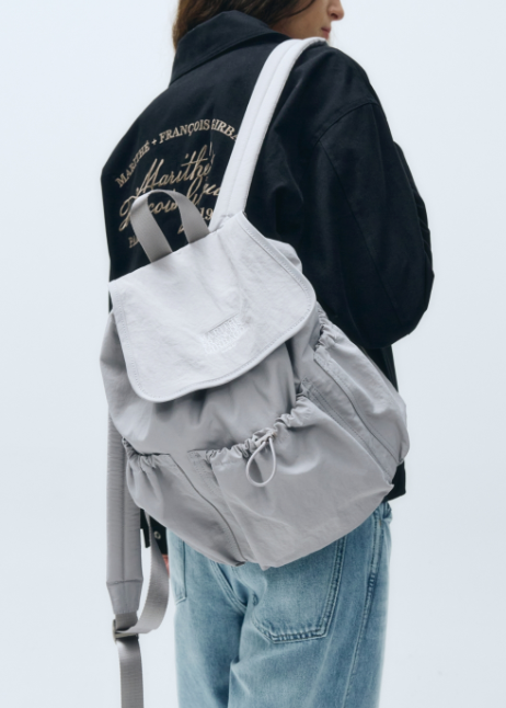 韓國 Marithe Francois Girbaud LASSIC LOGO STOPPER POCKET BACKPACK 【MF307】