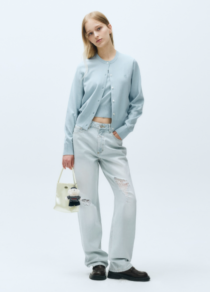 韓國 Marithe Francois Girbaud REGULAR LOGO SATIN MINI BAG 【MF308】