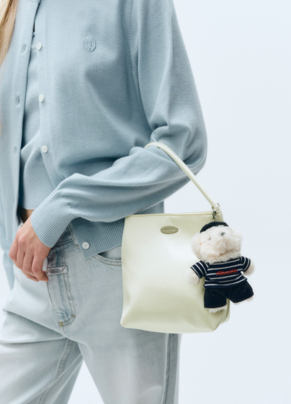 韓國 Marithe Francois Girbaud REGULAR LOGO SATIN MINI BAG 【MF308】
