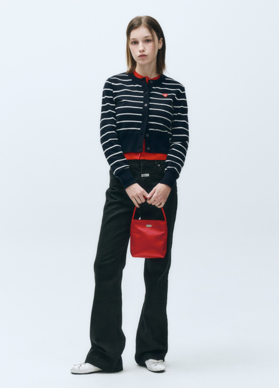韓國 Marithe Francois Girbaud REGULAR LOGO SATIN MINI BAG 【MF308】