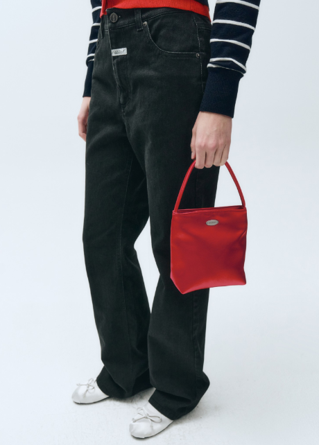 韓國 Marithe Francois Girbaud REGULAR LOGO SATIN MINI BAG 【MF308】
