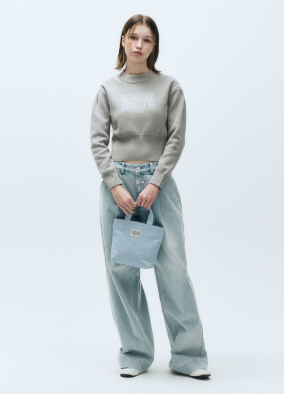 韓國 Marithe Francois Girbaud LASSIC LOGO CANVAS TOTE BAG 【MF304】