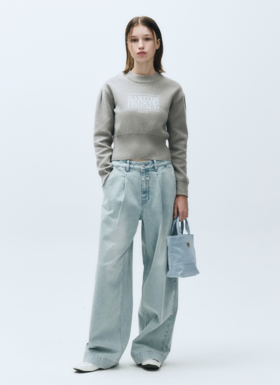 韓國 Marithe Francois Girbaud LASSIC LOGO CANVAS TOTE BAG 【MF304】