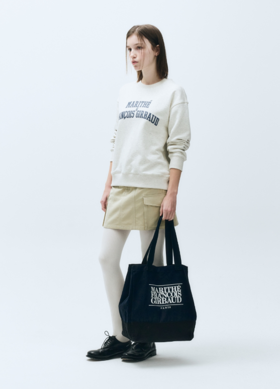 韓國 Marithe Francois Girbaud CLASSIC LOGO BIG SHOPPER BAG【MF150】