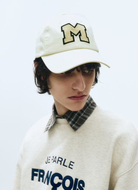 韓國 Marithe Francois Girbaud M LOGO APPLIQUE CAP【MF425】