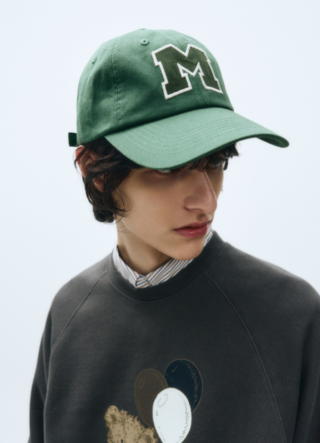 韓國 Marithe Francois Girbaud M LOGO APPLIQUE CAP【MF425】