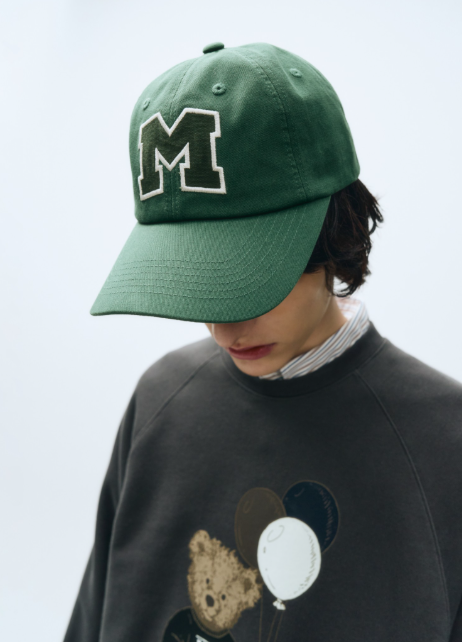 韓國 Marithe Francois Girbaud M LOGO APPLIQUE CAP【MF425】