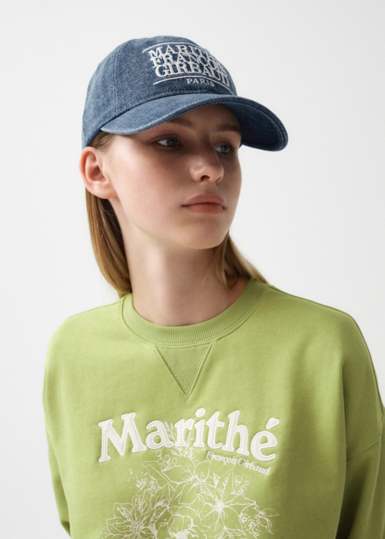 韓國 Marithe Francois Girbaud DENIM WASHING CLASSIC LOGO BALL CAP【MF126】
