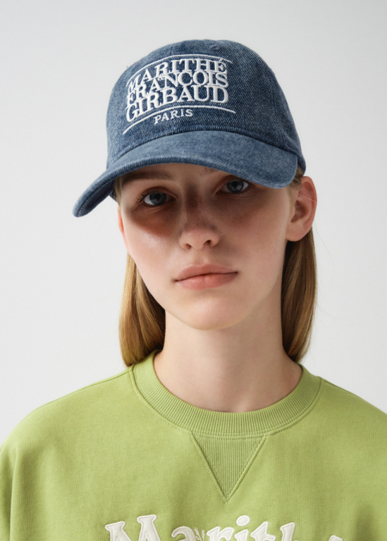 韓國 Marithe Francois Girbaud DENIM WASHING CLASSIC LOGO BALL CAP【MF126】