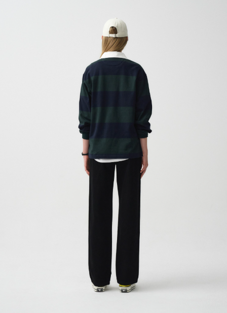 韓國 Marithe Francois Girbaud STRIPE RUGBY T-SHIRT【MF440】