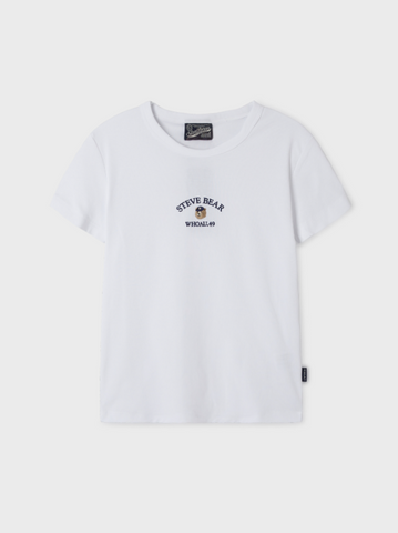 韓國 Who.A.U Steve Embroidery ShortSleeve T-shirt【WA171】