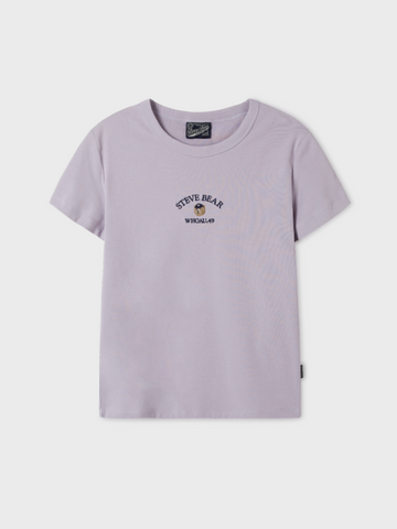 韓國 Who.A.U Steve Embroidery ShortSleeve T-shirt【WA171】