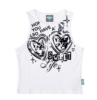 韓國 Video Jockey Cat Keyring Sleeveless【VJ077】