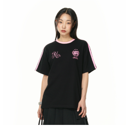 韓國 Video Jockey Rose Day Sports T-Shirt【VJ073】