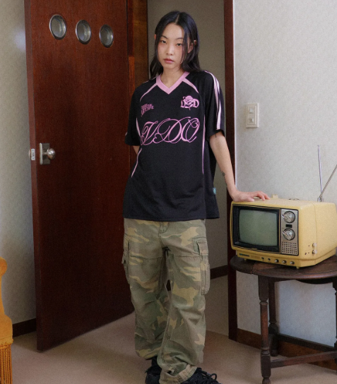 韓國 Video Jockey Lovely Rose Sports T-Shirt【VJ072】
