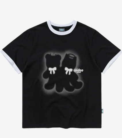 韓國 Video Jockey Devil and Angel Ringer T-Shirt【VJ055】