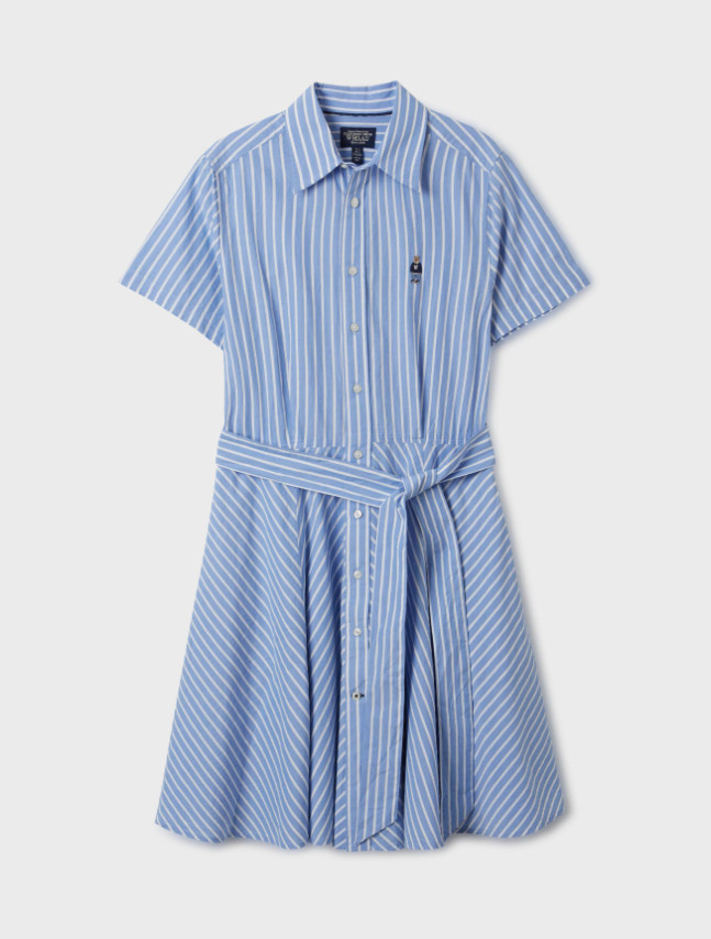 韓國 Who.A.U Steve Short Sleeve Strap Shirts Dress【WA103】