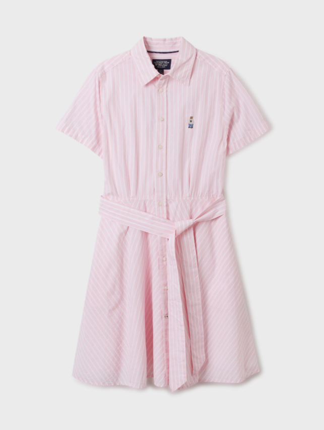 韓國 Who.A.U Steve Short Sleeve Strap Shirts Dress【WA103】