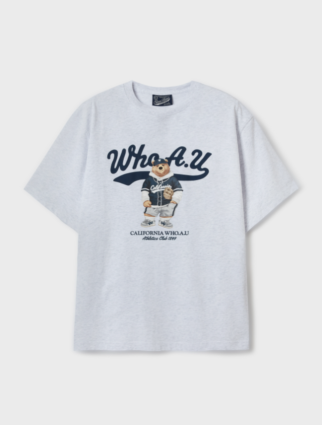 韓國 Who.A.U Steve Photo T-Shirt【WA037】