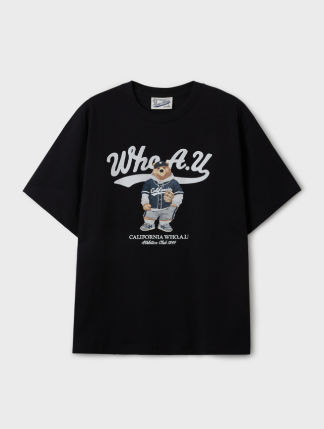 韓國 Who.A.U Steve Photo T-Shirt【WA037】