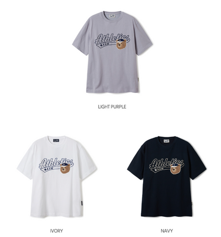 韓國 Who.A.U Steve Campus Patch T-shirt【WA045】