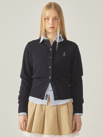 韓國 Who.A.U Steve Round Neck Cardigan【WA047】