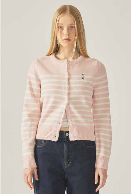 韓國 Who.A.U Steve Round Neck Cardigan【WA047】