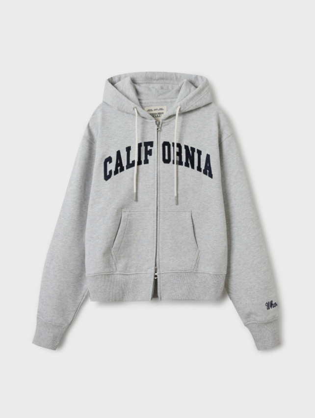 韓國 Who.A.U Patch Crop Hood Zip-up【WA042】