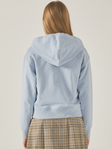 韓國 Who.A.U Patch Crop Hood Zip-up【WA042】