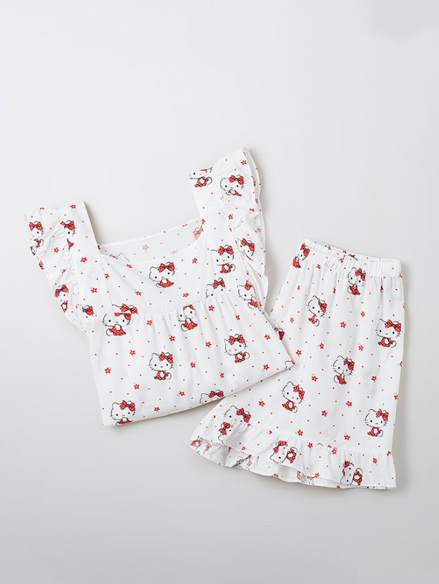 韓國 SPAO Sanrio Characters Frill Sleeveless Pajamas【SP126】