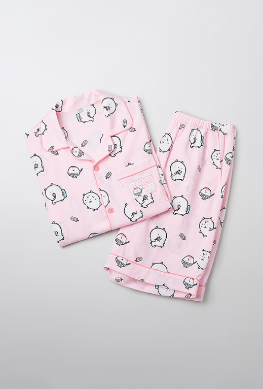 韓國 SPAO Damgomi I am cute Damgomi short sleeve pajamas【SP139】
