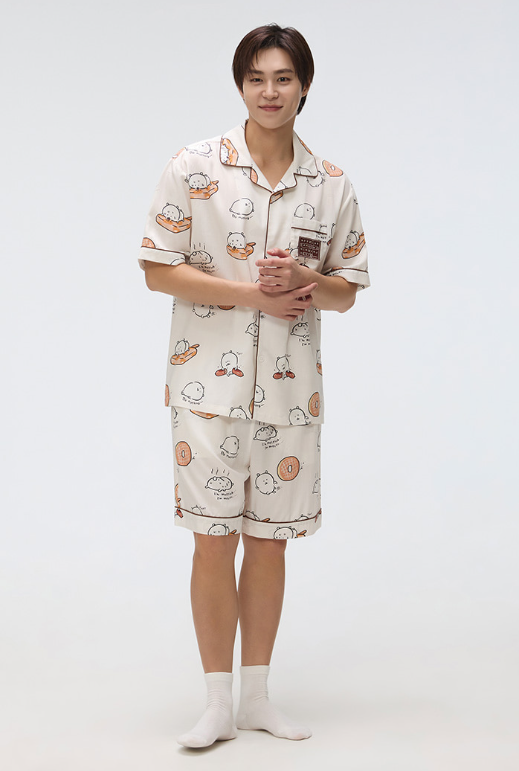 韓國 SPAO Damgomi I am cute Damgomi short sleeve pajamas【SP139】
