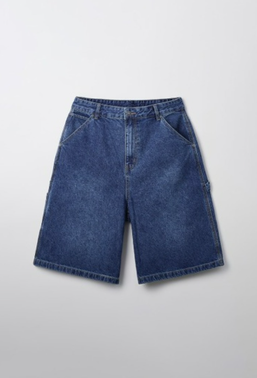 韓國 SPAO Denim Carpenter Bermuda Shorts【SP155】
