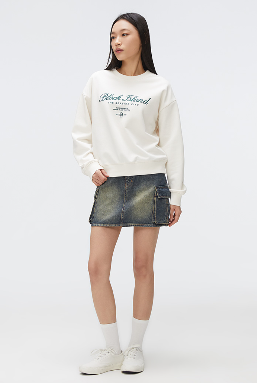 韓國 SPAO Denim Cargo Mini Skirt【SP149】