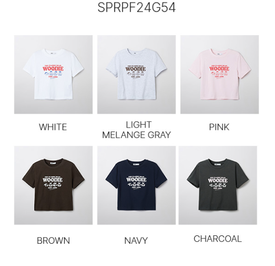 韓國 SPAO Crop Short Sleeve T-shirt【SP082】