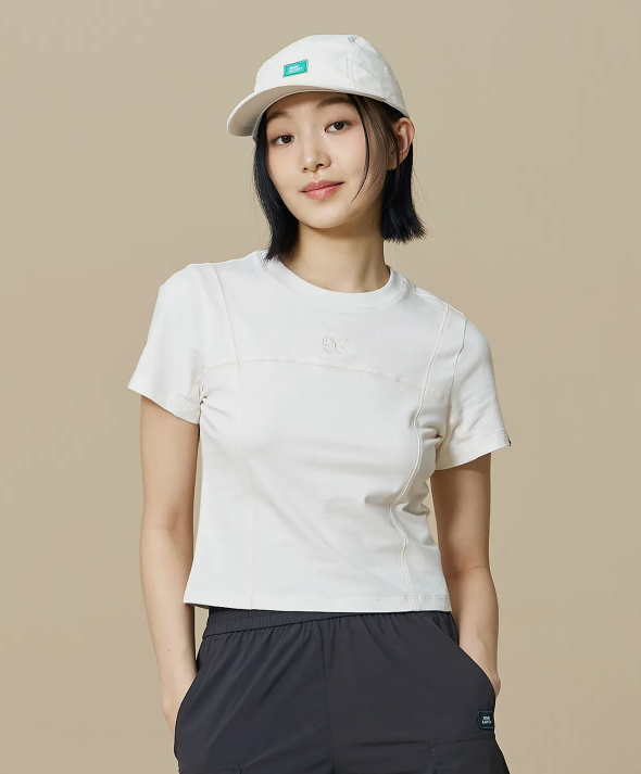 韓國 BBC Line Color Block Short Sleeve T-shirt【BC074】