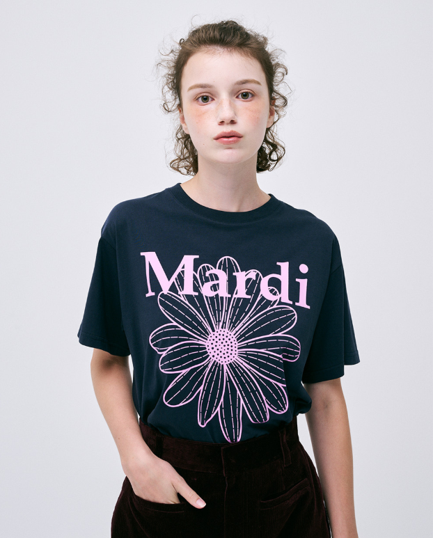 韓國 Mardi Mercredi TSHIRT FLOWERMARDI【MM032】