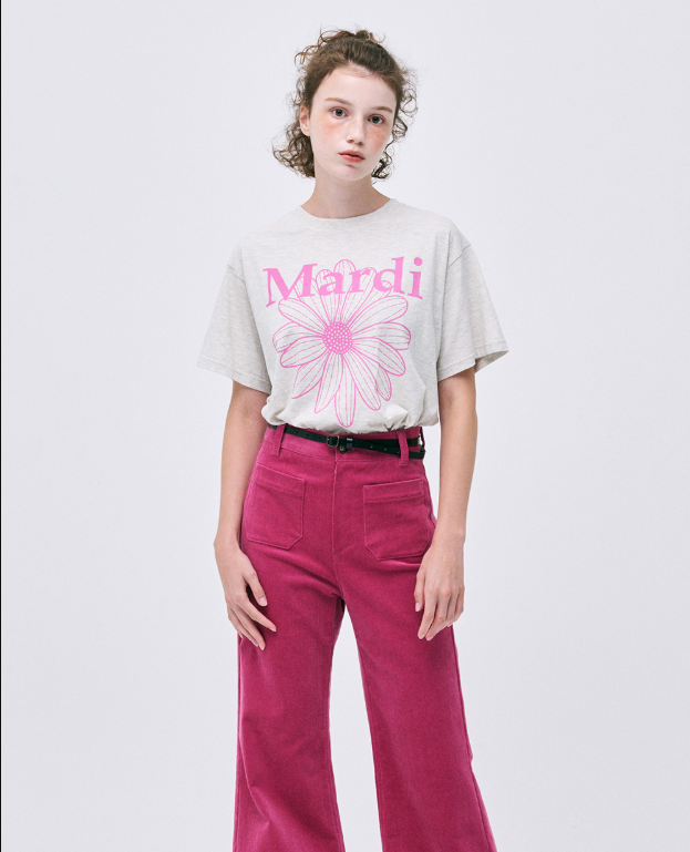 韓國 Mardi Mercredi TSHIRT FLOWERMARDI【MM032】